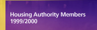 Housing Authority Members 1999/2000