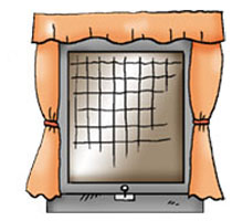 Picture : Use mosquito nets or screens in rooms without air-conditioning