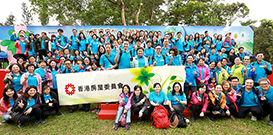 Photo: The Housing Department Volunteer Corp members and their family members actively participate in the Hong Kong Tree Planting Day.