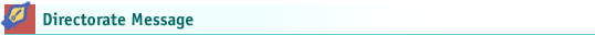 Directorate Message