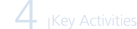 4. Key Activities in 2004 / 2005