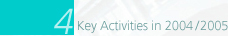 4. Key Activities in 2004 / 2005