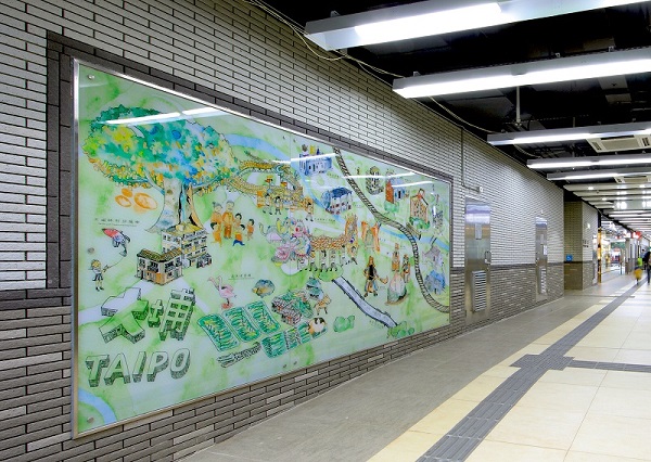 Photo: 寶鄉邨社區畫作由區內學生參與創作而成。