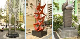 Photo: Tung Chung Artwalk presents art works among public estate buildings.