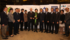 Photo: Mr D W Pescod (seventh from left), Permanent Secretary for Transport and Housing (Housing), and Ms Ada Fung (seventh from right) pictured with colleagues at the award presentation ceremony.