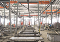 Photo: A view of the panel wall partition factory.