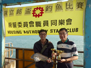 相片：大魚獎得主李耀成(左)與陳立銘合照。