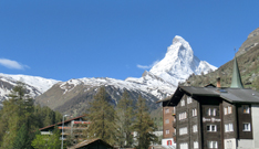相片：瑞士馬達安山脈(Matterhorn)長年冰封。