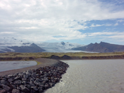 相片：瓦特納冰原的南端(South Edge of Vatnajokull)
