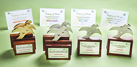 相片：房委會在「香港綠色企業大獎2013」中共獲四個獎項。