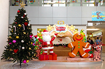 相片：梨木樹商場的布置主題：奇妙閃亮聖誕。