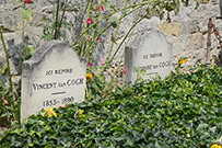 相片：梵谷與弟西奧墓