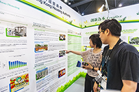 相片：房委會於國際環保博覽2014的展覽攤位。