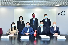 Photo: Delegation head of the HA, Mr Daniel Leung, Assistant Director of Housing (Development and Procurement) (front row, second left) pictured with members of the HA delegation.