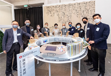 Photo: The Secretary for Housing, Ms Winnie Ho (fifth left), pictured with the Deputy Director (Development and Construction), Mr Stephen Leung (fifth right), and Assistant Director of Housing (Project), Mr Patrick Luk (fourth left), at the opening ceremony for ＂M3: Beyond Territories - Made. Make. Making＂ - Hong Kong Exhibition.