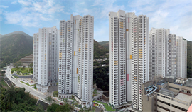 相片：駿洋邨是首個大型檢疫中心。