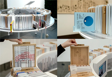 相片：展品透過互動的方式，展示房委會公共屋邨的主題色彩、建築設計、歷史文化、著名景點等特色。