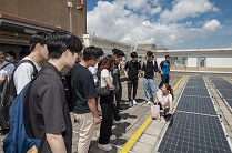 Photo: The EMD arranges students to visit the Solar PV system in Lok Wah North Estate.