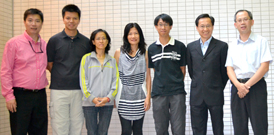 相片：部分網球比賽得獎健兒。