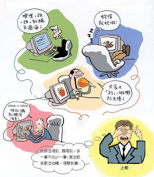 圖片:上司有責任督導下屬。