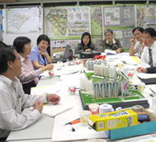 Photo: The team members have worked long hours on the task.