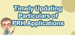 Timely Updating Particulars of PRH Applications