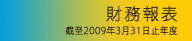 財務報表 截至2009年3月31日止年度