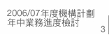 2006/07年度機構計劃年中業務進度檢討