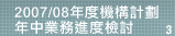 3.2007/08年度機構計劃年中業務進度檢討