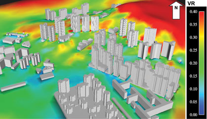 相片﹕微氣候研究 － 一個新建房屋項目的空氣流通評估研究