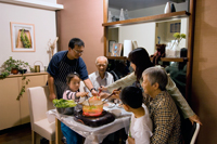 Photo: Fostering living with elderly through Harmonious Families Priority Scheme