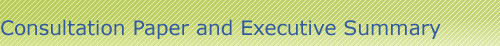 Consultation Paper and Executive Summary