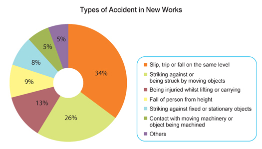Chart: Types of Accident in New Works