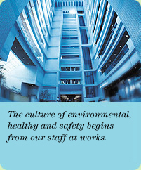 Photo: The culture of environmental, healthy and safety begins from our staff at works.