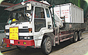 Photo: Controlled transportation of chemical waste for disposal by a registered contractor.