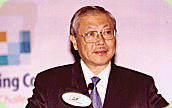 Photo: Chairman of the Housing Authority, Mr Michael Suen, speaks at the International Housing Conference.