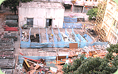 Photo: Recycling of construction and demolition waste on site.