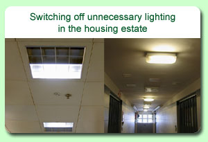 Photo: Switching off unnecessary lighting in the housing estate