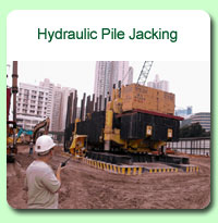 Photo: Hydraulic Pile Jacking