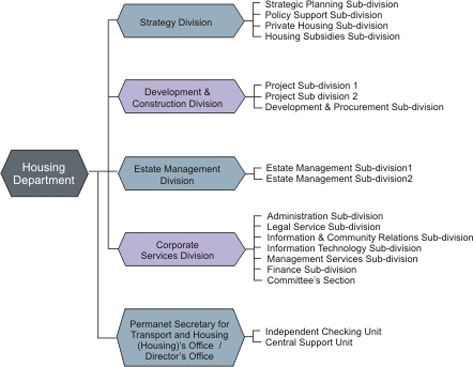 Chart: Housing Department Organisational Structure