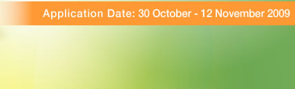 Picture: Application Date: 30 October - 12 November 2009