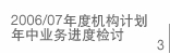 2006/07年度机构计划年中业务进度检讨