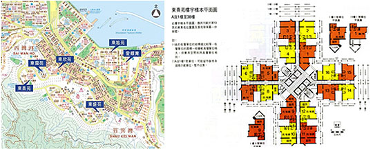图：东熹苑的网上位置图及平面图