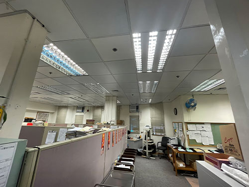 Replace existing lights in the office with Light Emitting Diode (LED) lamps 4