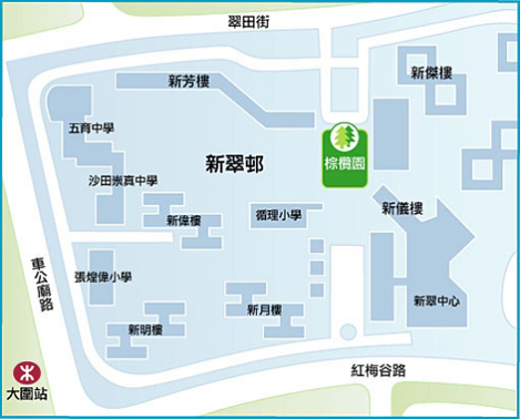 新翠邨 – 棕欖園地圖 1
