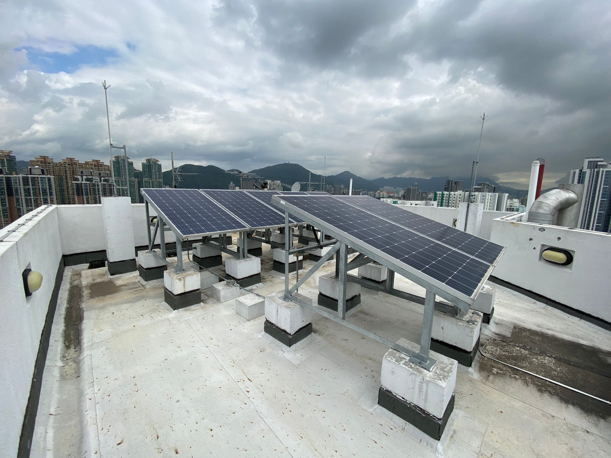 PV Panels at Hoi Ying Estate