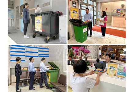 Residents and HD staff enthusiastically supported the Mooncake Box Recycling Programme