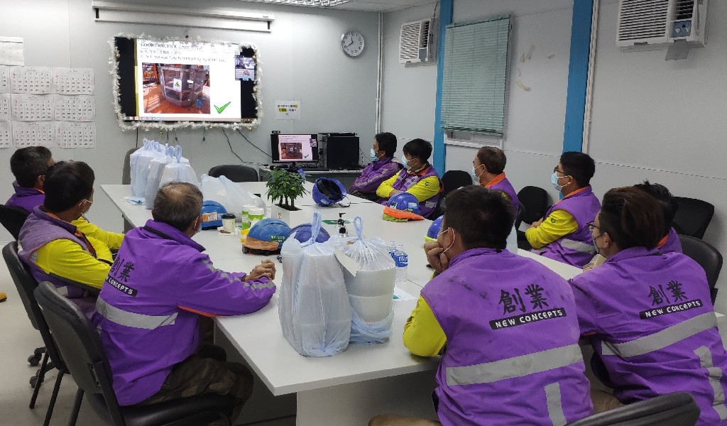 Lunchtime's Safety Talk at Wang Chiu Road Phase 1 on 21/12/2021