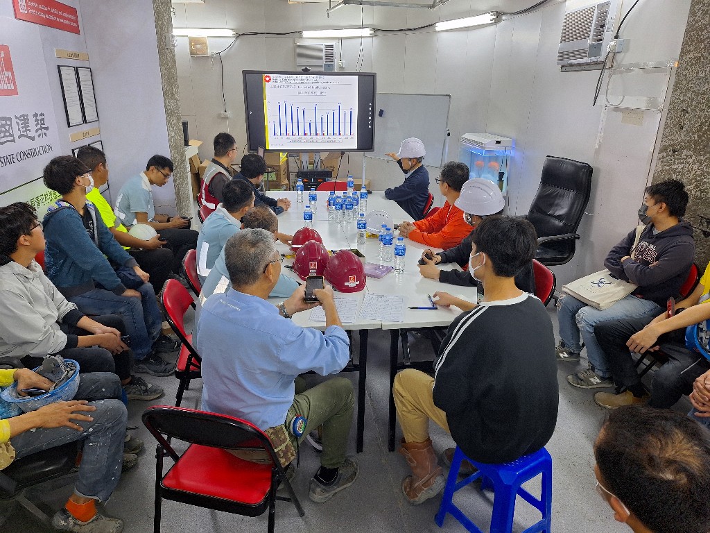 Lunchtime's Safety Talk at Fanling Area 36 Phase 4 and A&A works at Ching Ho Estat on 22/3/2024