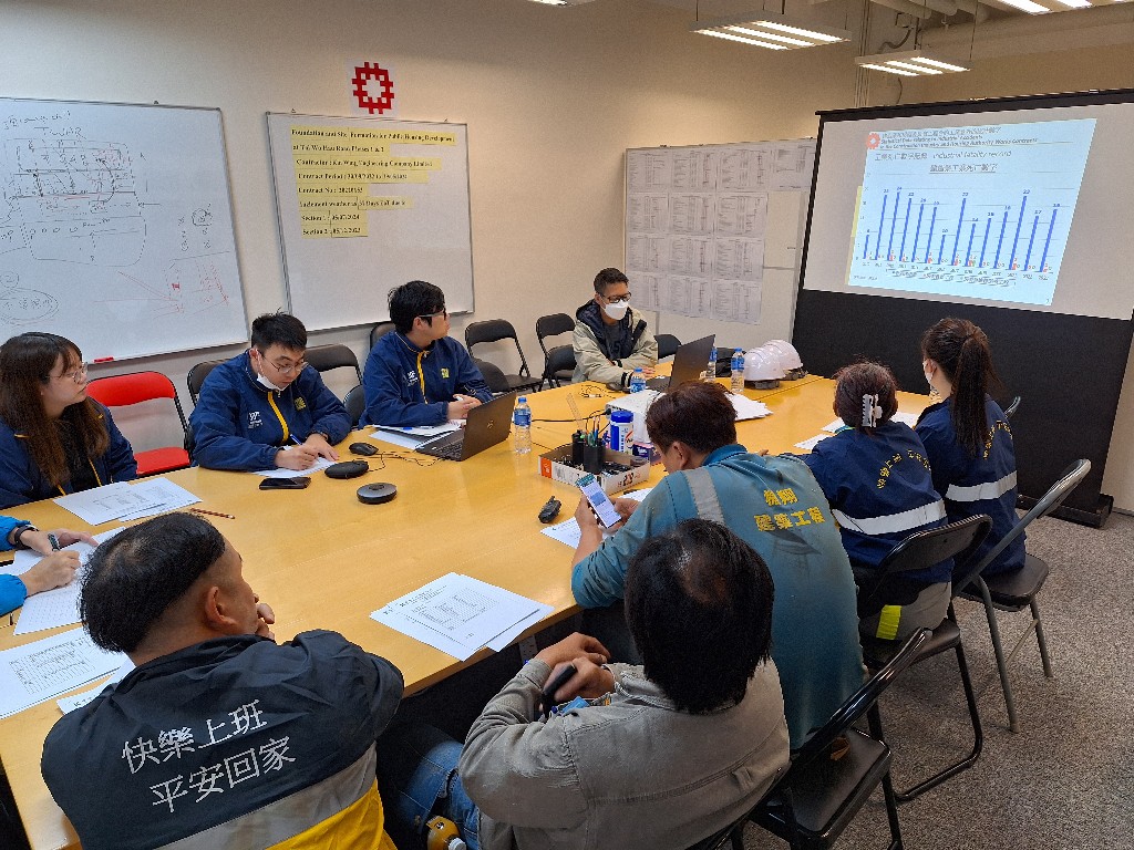 Lunchtime's Safety Talk at Tai Wo Hau Road Phases 1 & 2 Foundation on 07/2/2024